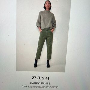Zara Olive Cargo pants